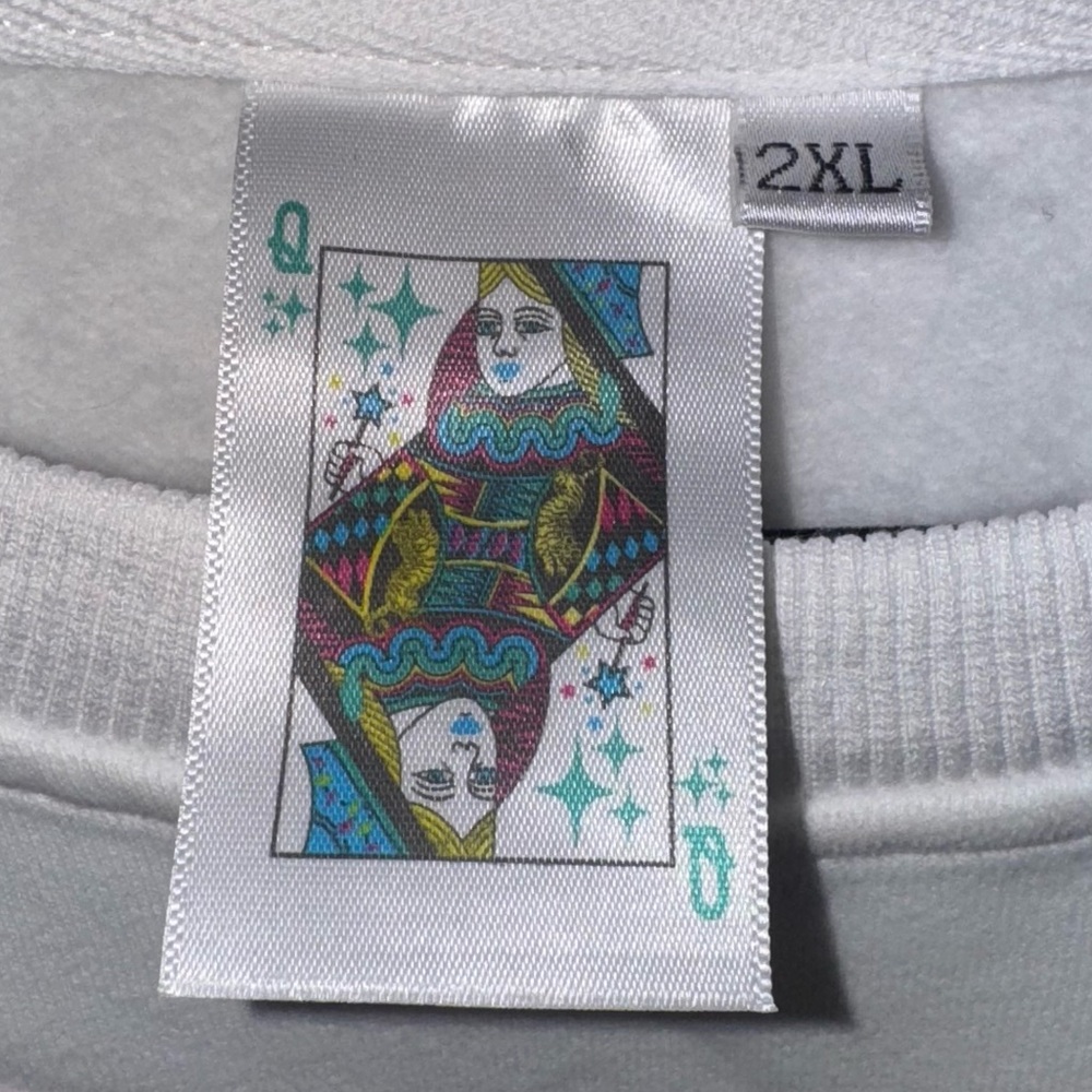 Clam Shell Sweatshirt by Queen of Sparkles. - Picture 3 of 4